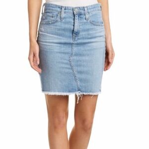 AG Adriano Goldschmied The Erin Pencil Skirt Light Blue Denim Skirt Size 28R